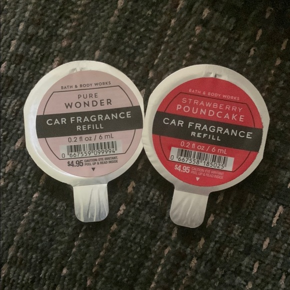 Bath & Body Works Car Fragrance Refill Set Strawberry Shortcake and Pure Wonder - Picture 1 of 3